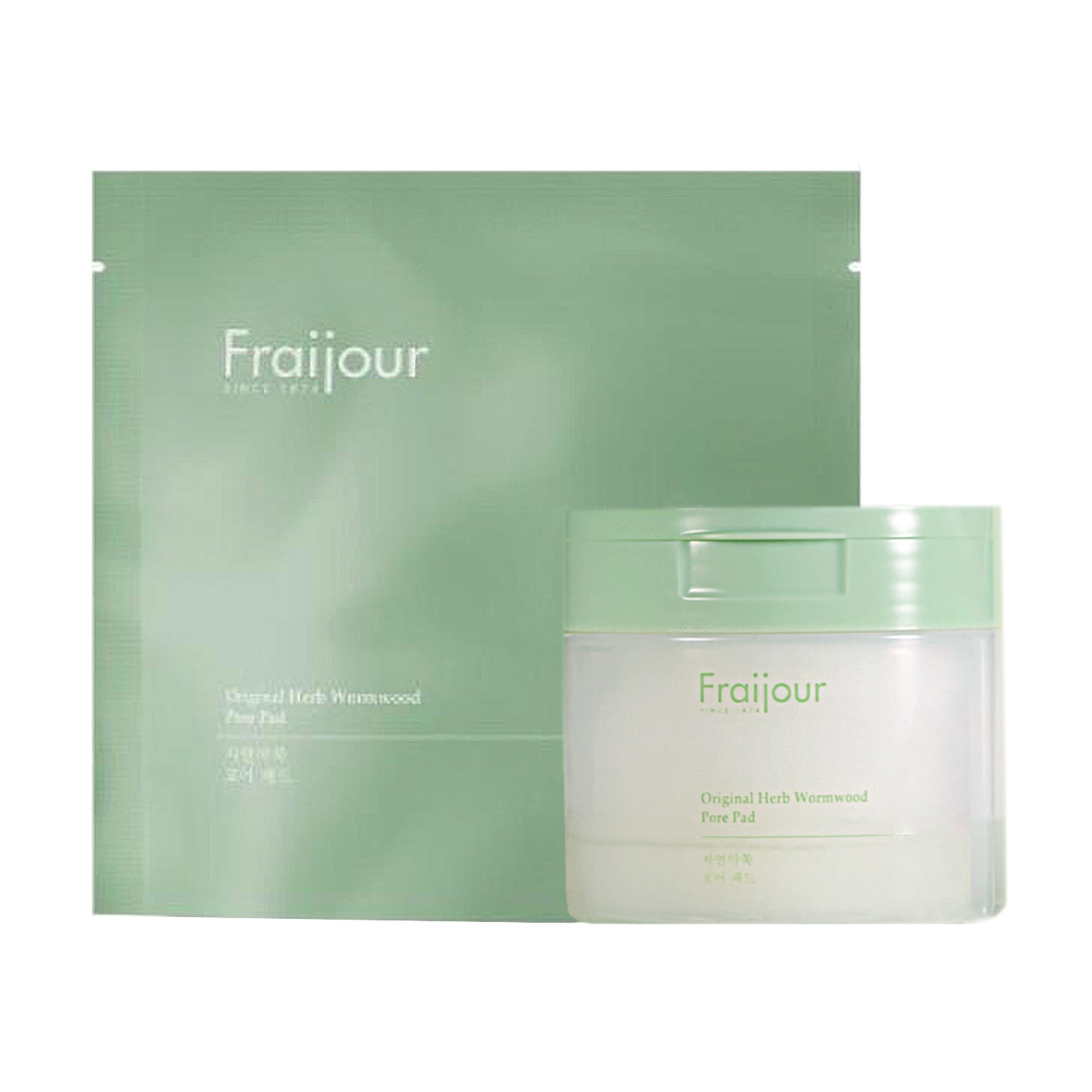Змінні пілінг-пади для обличчя Fraijour Original Herb Wormwood Pore Pad Refill, 60 шт
